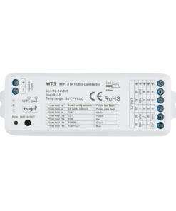 Alternative view of GloboStar® 73010 WT5 SKYDANCE DC WiFi & RF 2.4Ghz Dimmer High Speed Controller 5 Καναλιών DC 12-24V 5 x 3A 72W - Max 15A 360W - IP20 Μ10 x Π4 x Υ2cm - 5 Years Warranty