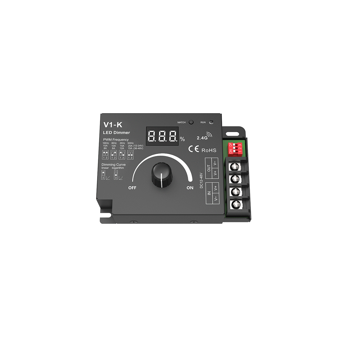 GLOBOSTAR® SKYDANCE-V1-K 73117 Dimmer με 1 x 20A 480W Κανάλι DC 12-48V 20A 480W Max IP20 - PWM - RF2.4Ghz - Μ10.7 x Π7.5 x Υ3.8cm - 5 Χρόνια Εγγύηση 11 GLOBOSTAR® SKYDANCE-V1-K 73117 Dimmer με 1 x 20A 480W Κανάλι DC 12-48V 20A 480W Max IP20 - PWM - RF2.4Ghz - Μ10.7 x Π7.5 x Υ3.8cm - 5 Χρόνια Εγγύηση - Image 9