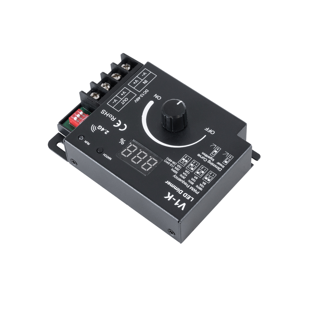 GLOBOSTAR® SKYDANCE-V1-K 73117 Dimmer με 1 x 20A 480W Κανάλι DC 12-48V 20A 480W Max IP20 - PWM - RF2.4Ghz - Μ10.7 x Π7.5 x Υ3.8cm - 5 Χρόνια Εγγύηση 4 GLOBOSTAR® SKYDANCE-V1-K 73117 Dimmer με 1 x 20A 480W Κανάλι DC 12-48V 20A 480W Max IP20 - PWM - RF2.4Ghz - Μ10.7 x Π7.5 x Υ3.8cm - 5 Χρόνια Εγγύηση - Image 2