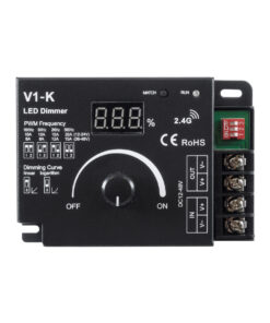 GLOBOSTAR® SKYDANCE-V1-K 73117 Dimmer με 1 x 20A 480W Κανάλι DC 12-48V 20A 480W Max IP20 - PWM - RF2.4Ghz - Μ10.7 x Π7.5 x Υ3.8cm - 5 Χρόνια Εγγύηση 15 73117 4