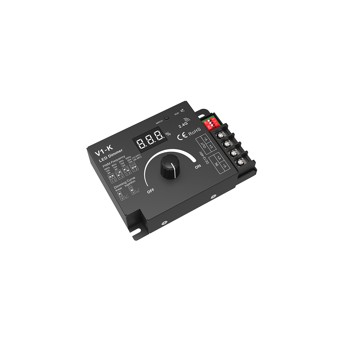 GLOBOSTAR® SKYDANCE-V1-K 73117 Dimmer με 1 x 20A 480W Κανάλι DC 12-48V 20A 480W Max IP20 - PWM - RF2.4Ghz - Μ10.7 x Π7.5 x Υ3.8cm - 5 Χρόνια Εγγύηση 10 GLOBOSTAR® SKYDANCE-V1-K 73117 Dimmer με 1 x 20A 480W Κανάλι DC 12-48V 20A 480W Max IP20 - PWM - RF2.4Ghz - Μ10.7 x Π7.5 x Υ3.8cm - 5 Χρόνια Εγγύηση - Image 8