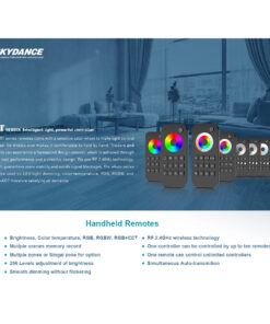 GloboStar® 73121 RT8 SKYDANCE Ασύρματο Χειριστήριο Αφής RF 2.4Ghz 8 Group για όλα τα Μονόχρωμα SKYDANCE Controller DC 3V 2 x AAA - IP20 Μ12.2 x Π5.3 x Υ1.7cm - 5 Χρόνια Εγγύηση 27 73121 12