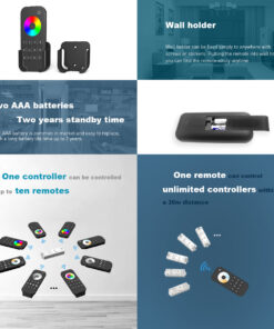 GloboStar® 73121 RT8 SKYDANCE Ασύρματο Χειριστήριο Αφής RF 2.4Ghz 8 Group για όλα τα Μονόχρωμα SKYDANCE Controller DC 3V 2 x AAA - IP20 Μ12.2 x Π5.3 x Υ1.7cm - 5 Χρόνια Εγγύηση 29 73121 14