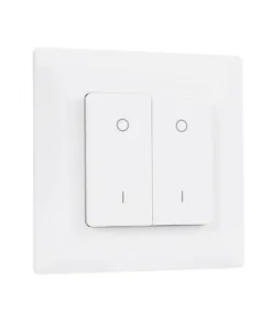 GloboStar® GloboStar® 73122 PF1-2 SKYDANCE Ασύρματο Επιτοίχιο Χειριστήριο 2 Group RF 2.4Ghz DC3V IP20 - Μ8.5 x Π8.5 x Υ1.7cm - 5 Χρόνια Εγγύηση