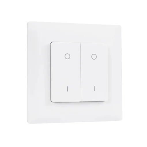 GloboStar® GloboStar® 73122 PF1-2 SKYDANCE Ασύρματο Επιτοίχιο Χειριστήριο 2 Group  RF 2.4Ghz DC3V IP20 - Μ8.5 x Π8.5 x Υ1.7cm - 5 Χρόνια Εγγύηση