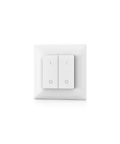 GloboStar® 73122 PF1-2 SKYDANCE Ασύρματο Επιτοίχιο Χειριστήριο 2 Group RF 2.4Ghz DC3V IP20 - Μ8.5 x Π8.5 x Υ1.7cm - 5 Χρόνια Εγγύηση 14 73122 5