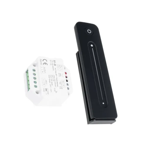GloboStar® GloboStar® 73124 S1-B+R11 SKYDANCE ΣΕΤ Dimmer & Ασύρματο Χειριστήριο Αφής 1 Group RF 2.4Ghz 1.5A Max AC100-240V (360W) - DC 3V IP20 - 5 Χρόνια Εγγύηση