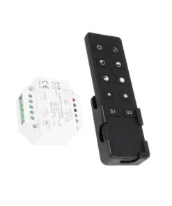 GloboStar® GloboStar® 73125 S1-B+R1 SKYDANCE ΣΕΤ Dimmer & Ασύρματο Χειριστήριο Αφής 1 Group RF 2.4Ghz 1.5A Max AC100-240V (360W) - DC 3V IP20 - 5 Χρόνια Εγγύηση