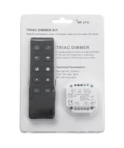 GloboStar® 73125 S1-B+R1 SKYDANCE ΣΕΤ Dimmer & Ασύρματο Χειριστήριο Αφής 1 Group RF 2.4Ghz 1.5A Max AC100-240V (360W) - DC 3V IP20 - 5 Χρόνια Εγγύηση 17 73125 9