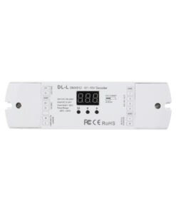 Alternative view of GloboStar® 73140 DL-L SKYDANCE AC DMX512 to 0/1-10V Converter / Decoder 4 Καναλιών - 2 Inputs DC 12-24V ή AC 100-240V - IP20  Μ17 x Π5 x Υ2.5cm - 5 Χρόνια Εγγύηση