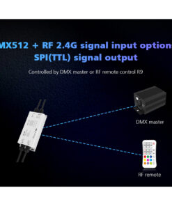 GloboStar® 73143 DS-WP SKYDANCE DC RF 2.4Ghz DMX512 to SPI Decoder DC 5-24V - Αδιάβροχο IP65 Μ17 x Π8 x Υ4cm - 5 Χρόνια Εγγύηση 22 73143 10
