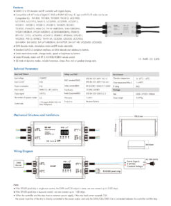 GloboStar® 73143 DS-WP SKYDANCE DC RF 2.4Ghz DMX512 to SPI Decoder DC 5-24V - Αδιάβροχο IP65 Μ17 x Π8 x Υ4cm - 5 Χρόνια Εγγύηση 18 73143 6