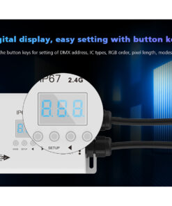 GloboStar® 73143 DS-WP SKYDANCE DC RF 2.4Ghz DMX512 to SPI Decoder DC 5-24V - Αδιάβροχο IP65 Μ17 x Π8 x Υ4cm - 5 Χρόνια Εγγύηση 21 73143 9