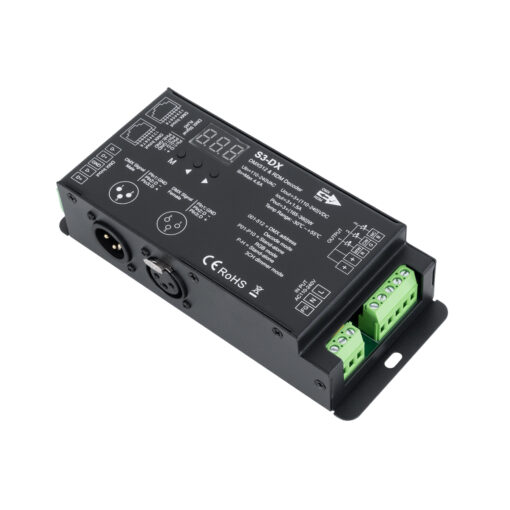 GloboStar® GloboStar® 73144 S3-DX SKYDANCE AC DMX512 High Voltage LED Strip Decoder 3 Καναλιών AC 110-240V 3 x 1.5A 360W - Max 4.6A 360W - IP20 Π16.5 x Π7 x Υ3.7cm - 5 Χρόνια Εγγύηση