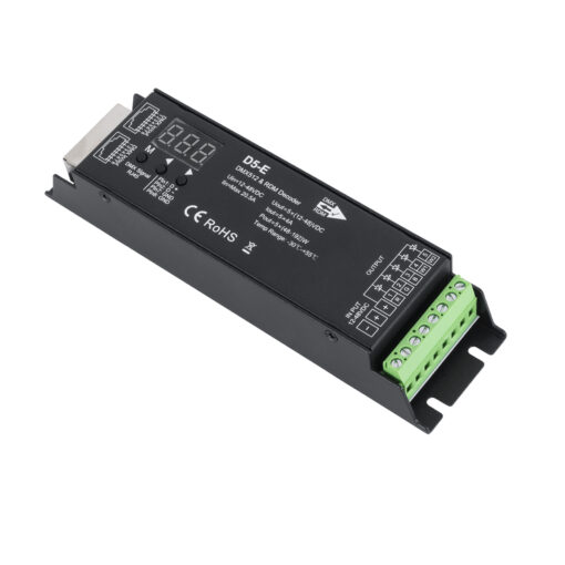 GloboStar® GloboStar® 73148 D5-E SKYDANCE DC DMX512 & RDM Decoder 5 Καναλιών DC 12-48V 5 x 4A 960W - Max 20.5A 960W - IP20 Μ17.5 x Π4.5 x Υ3.3cm - 5 Χρόνια Εγγύηση