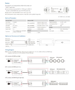 GloboStar® 73157 XC SKYDANCE DC RF 2.4Ghz DMX512 Master Digital DC 5-24V - IP20 Μ10.5 x Π3.5 x Υ2cm - 5 Χρόνια Εγγύηση 17 73157 9