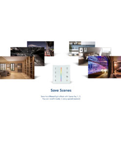 GloboStar® 73160 T12 SKYDANCE Ασύρματο DMX512 Επιτοίχιο Χειριστήριο RF 2.4Ghz 4 Group για όλα τα SKYDANCE DMX512 Controller AC 100-240V Max 0.1A - IP20 Μ8.5 x Π8.5 x Υ3.5cm - 5 Χρόνια Εγγύηση 27 73160 13