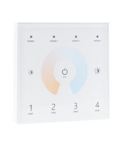 GloboStar® GloboStar® 73160 T12 SKYDANCE Ασύρματο DMX512 Επιτοίχιο Χειριστήριο RF 2.4Ghz 4 Group για όλα τα SKYDANCE DMX512 Controller AC 100-240V Max 0.1A - IP20  Μ8.5 x Π8.5 x Υ3.5cm - 5 Χρόνια Εγγύηση