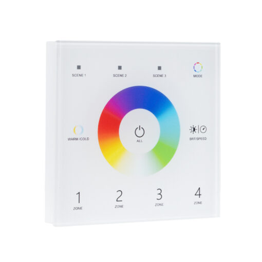 GloboStar® GloboStar® 73162 T15 SKYDANCE Ασύρματο DMX512 Επιτοίχιο Χειριστήριο RF 2.4Ghz 4 Group για όλα τα SKYDANCE DMX512 Controller AC 100-240V Max 0.1A - IP20 Μ8.5 x Μ8.5 x Π8.5 x Υ3.5cm - 5 Χρόνια Εγγύηση