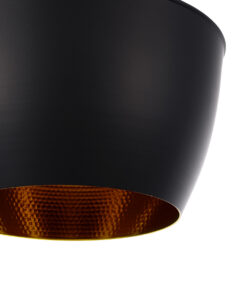 GLOBOSTAR® SHANGHAI 01025 Μοντέρνο Κρεμαστό Φωτιστικό Οροφής με Ντουί 3 x E27 AC 220-240V IP20 - Μαύρο & Χρυσό - Μ79.5 x Π79.5 x Υ38cm - Σετ 3 Τεμαχίων 26 731bfc 01025 a 8