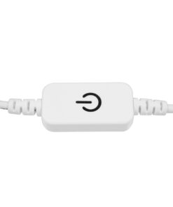 GLOBOSTAR® DIMMERANO 73303 Διακόπτης Αφής On/Off & Push Dimming με 1 x 5A 120W Κανάλι DC 12-24V 5A 120W Max IP20 - Λευκό - Μ25 x Π2.3 x Υ1.1cm - 2 Χρόνια Εγγύηση 6 73303 3