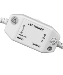 Alternative view of GLOBOSTAR® DIMMERANO 73305 Διακόπτης On/Off & Dimming με 1 x 5A 120W Κανάλι DC 12-24V 5A 120W Max IP20 - Λευκό - Μ25 x Π2.3 x Υ1.1cm - 2 Χρόνια Εγγύηση