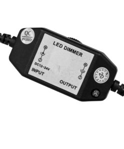 Alternative view of GLOBOSTAR® DIMMERANO 73306 Διακόπτης On/Off & Dimming με 1 x 5A 120W Κανάλι DC 12-24V 5A 120W Max IP20 - Μαύρο - Μ25 x Π3.2 x Υ3.3cm - 2 Χρόνια Εγγύηση