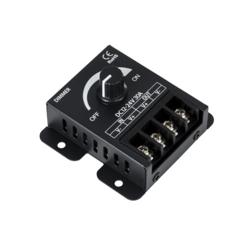 GloboStar® GLOBOSTAR® DIMMERALI 73316 Dimmer με 1 x 30A 720W Κανάλι DC 12-24V 30A 720W Max IP20 - Μ8.5 x Π6.5 x Υ4cm - 2 Χρόνια Εγγύηση
