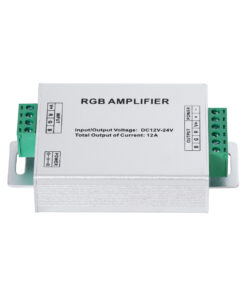 Alternative view of GloboStar® 73392 DC Power & Signal High Speed Amplifier Ενισχυτής Ισχύος & Σήματος Υψηλών Ταχυτήτων 3 Καναλιών DC 12-24V 3 x 4A 96W - Max 12A 288W - IP20 RGB Μ10.5 x Π6.5 x Υ2.5cm - 2 Years Warranty