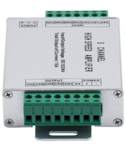 GloboStar® 73395 High Speed LED Amplifier 5 Channels - Ενισχυτής Σήματος Υψηλών Ταχυτήτων LED 5 Καναλιών DC 12-24V RGBW+WW Max 360W Μ10.5 x Π6.3 x Υ2.3cm 9 73395 4