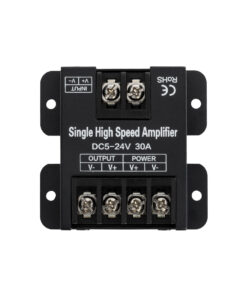 Alternative view of GloboStar® 73396 DC Power & Signal High Speed Amplifier Ενισχυτής Ισχύος & Σήματος Υψηλών Ταχυτήτων 1 Καναλιού DC 5-24V 1 x 30A 360W - Max 30A 360W - IP20 - Single Color - Μ6.3 x Π6.7 x Υ2cm - 2 Χρόνια Εγγύηση