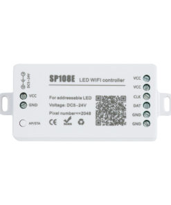 GloboStar® 73409 SP108E Ασύρματος WiFi LED FULL COLOR Magic Digital Pixel Controller iOS/Android για LED Digital Πολύχρωμα και Μονόχρωμα Προϊόντα DC 5-24V 1 x 2048 IC Max 13 73409 3