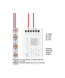 GloboStar® 73409 SP108E Ασύρματος WiFi LED FULL COLOR Magic Digital Pixel Controller iOS/Android για LED Digital Πολύχρωμα και Μονόχρωμα Προϊόντα DC 5-24V 1 x 2048 IC Max 17 73409 7