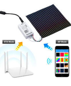 GloboStar® 73415 SP801E Ασύρματος WiFi Art-Net LED FULL COLOR Magic Digital Pixel Controller iOS/Android για LED Digital Πολύχρωμα και Μονόχρωμα Προϊόντα DC 5-24V 4 x 1024 IC Max 20 73415 9