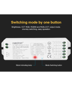 GloboStar® 73422 LS2 Mi-BOXER DC RF 2.4Ghz 5 in 1 Dimmer High Speed Controller / Dimmer 5 Καναλιών DC 12-24V 5 x 3A 72W - Max 15A 360W - IP20 RGBW+WW Μ13 x Π5 x Υ2.5cm - 5 Years Warranty 28 73422 11