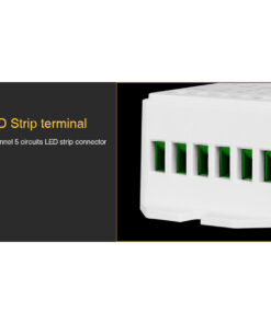 GloboStar® 73422 LS2 Mi-BOXER DC RF 2.4Ghz 5 in 1 Dimmer High Speed Controller / Dimmer 5 Καναλιών DC 12-24V 5 x 3A 72W - Max 15A 360W - IP20 RGBW+WW Μ13 x Π5 x Υ2.5cm - 5 Years Warranty 29 73422 12