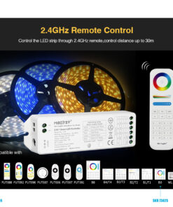 GloboStar® 73422 LS2 Mi-BOXER DC RF 2.4Ghz 5 in 1 Dimmer High Speed Controller / Dimmer 5 Καναλιών DC 12-24V 5 x 3A 72W - Max 15A 360W - IP20 RGBW+WW Μ13 x Π5 x Υ2.5cm - 5 Years Warranty 26 73422 9