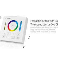 GloboStar® 73425 Mi-Light B0 LED RGBW+WW+CCT Smart Ασύρματο Χειριστήριο Αφής 2.4G RF Φορητό/Τοίχου με Μπαταρία για όλα τα Mi-Light Controller Box 29 73425 12