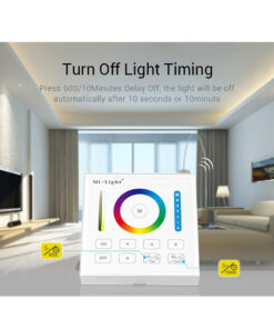 GloboStar® 73425 Mi-Light B0 LED RGBW+WW+CCT Smart Ασύρματο Χειριστήριο Αφής 2.4G RF Φορητό/Τοίχου με Μπαταρία για όλα τα Mi-Light Controller Box 30 73425 13