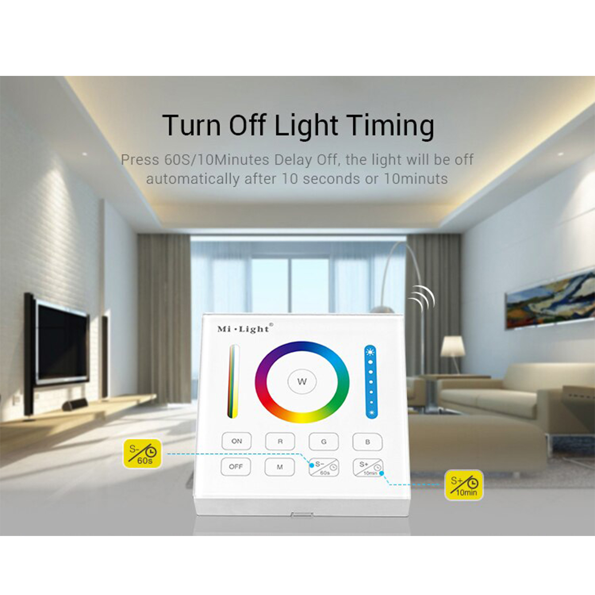 GloboStar® 73425 Mi-Light B0 LED RGBW+WW+CCT Smart Ασύρματο Χειριστήριο Αφής 2.4G RF Φορητό/Τοίχου με Μπαταρία για όλα τα Mi-Light Controller Box 14 GloboStar® 73425 Mi-Light B0 LED RGBW+WW+CCT Smart Ασύρματο Χειριστήριο Αφής 2.4G RF Φορητό/Τοίχου με Μπαταρία για όλα τα Mi-Light Controller Box - Image 13