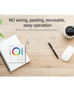 GloboStar® 73425 Mi-Light B0 LED RGBW+WW+CCT Smart Ασύρματο Χειριστήριο Αφής 2.4G RF Φορητό/Τοίχου με Μπαταρία για όλα τα Mi-Light Controller Box 31 73425 14