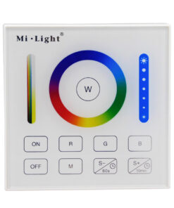 GloboStar® 73425 Mi-Light B0 LED RGBW+WW+CCT Smart Ασύρματο Χειριστήριο Αφής 2.4G RF Φορητό/Τοίχου με Μπαταρία για όλα τα Mi-Light Controller Box 19 73425 2