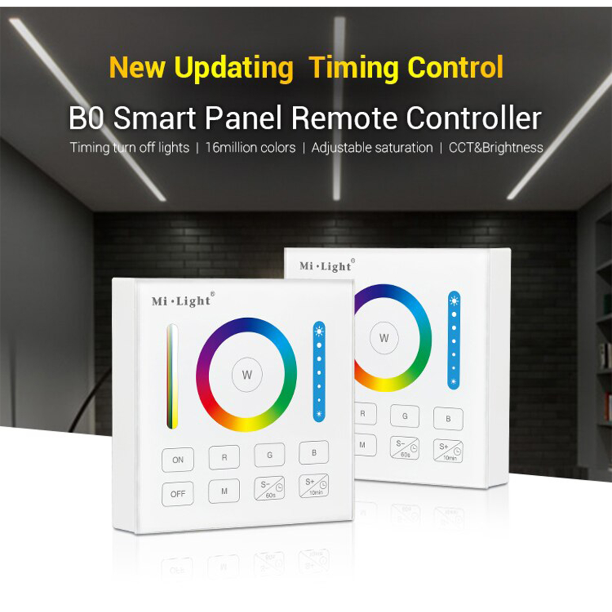 GloboStar® 73425 Mi-Light B0 LED RGBW+WW+CCT Smart Ασύρματο Χειριστήριο Αφής 2.4G RF Φορητό/Τοίχου με Μπαταρία για όλα τα Mi-Light Controller Box 7 GloboStar® 73425 Mi-Light B0 LED RGBW+WW+CCT Smart Ασύρματο Χειριστήριο Αφής 2.4G RF Φορητό/Τοίχου με Μπαταρία για όλα τα Mi-Light Controller Box - Image 6