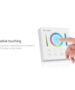 GloboStar® 73425 Mi-Light B0 LED RGBW+WW+CCT Smart Ασύρματο Χειριστήριο Αφής 2.4G RF Φορητό/Τοίχου με Μπαταρία για όλα τα Mi-Light Controller Box 26 73425 9