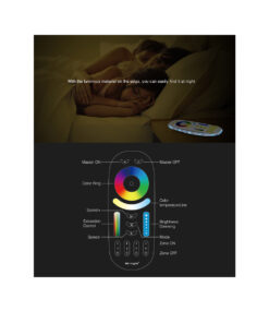 GloboStar® 73434 FUT092 Mi-Light Ασύρματο Χειριστήριο Αφής RF 2.4Ghz 4 Group για όλα τα RGBW+WW Mi-BOXER Controller DC 3V 2 x AAA - IP20 Λευκό - Μ13.7 x Π5.5 x Υ2cm - 5 Years Warranty 13 73434 4