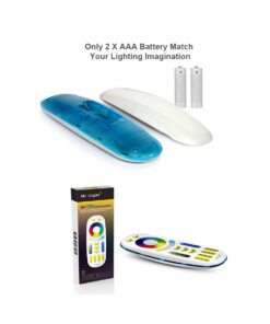 GloboStar® 73434 FUT092 Mi-Light Ασύρματο Χειριστήριο Αφής RF 2.4Ghz 4 Group για όλα τα RGBW+WW Mi-BOXER Controller DC 3V 2 x AAA - IP20 Λευκό - Μ13.7 x Π5.5 x Υ2cm - 5 Years Warranty 15 73434 6