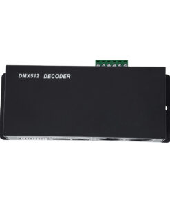GLOBOSTAR® RGBCONTROLLER 73490 DC DMX Master Dimmer / Controller / Decoder Υψηλής Ταχύτητας με 3 x 8A 192W Κανάλια DC 12-24V 24A 576W Max IP20 - DMX512 & RDM - Μ16 x Π9 x Υ6cm - 2 Χρόνια Εγγύηση 10 73490 4