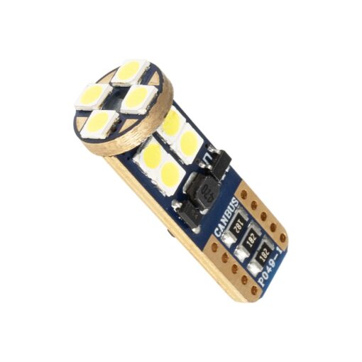 GloboStar® GLOBOSTAR® W5W-T10 81102 Λάμπα W5W T10 CANbus LED 6W 900lm 360° DC 12-24V IP20 Ψυχρό Λευκό 6000K - 12 x Epistar SMD3030 Chip - Μ1 x Π1 x Υ2.7cm - 1 Χρόνο Εγγύηση