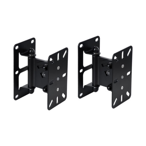 GloboStar® GLOBOSTAR® FDB WB2 98030 Επιτοίχια Ρυθμιζόμενη Βάση για Τοποθέτηση Συστήματος Κολωνάτων Ηχείων - IP20 - Μαύρο - Μ9.5 x Π11.5 x Υ16cm - Σετ 2 Τεμαχίων