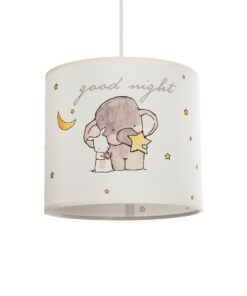 GloboStar® GLOBOSTAR® ELEPHANT 204-0020 Παιδικό Κρεμαστό Φωτιστικό Οροφής με Ντουί 1 x E27 AC 220-240V IP20 - Πολύχρωμο - Μ24 x Π24 x Υ23cm